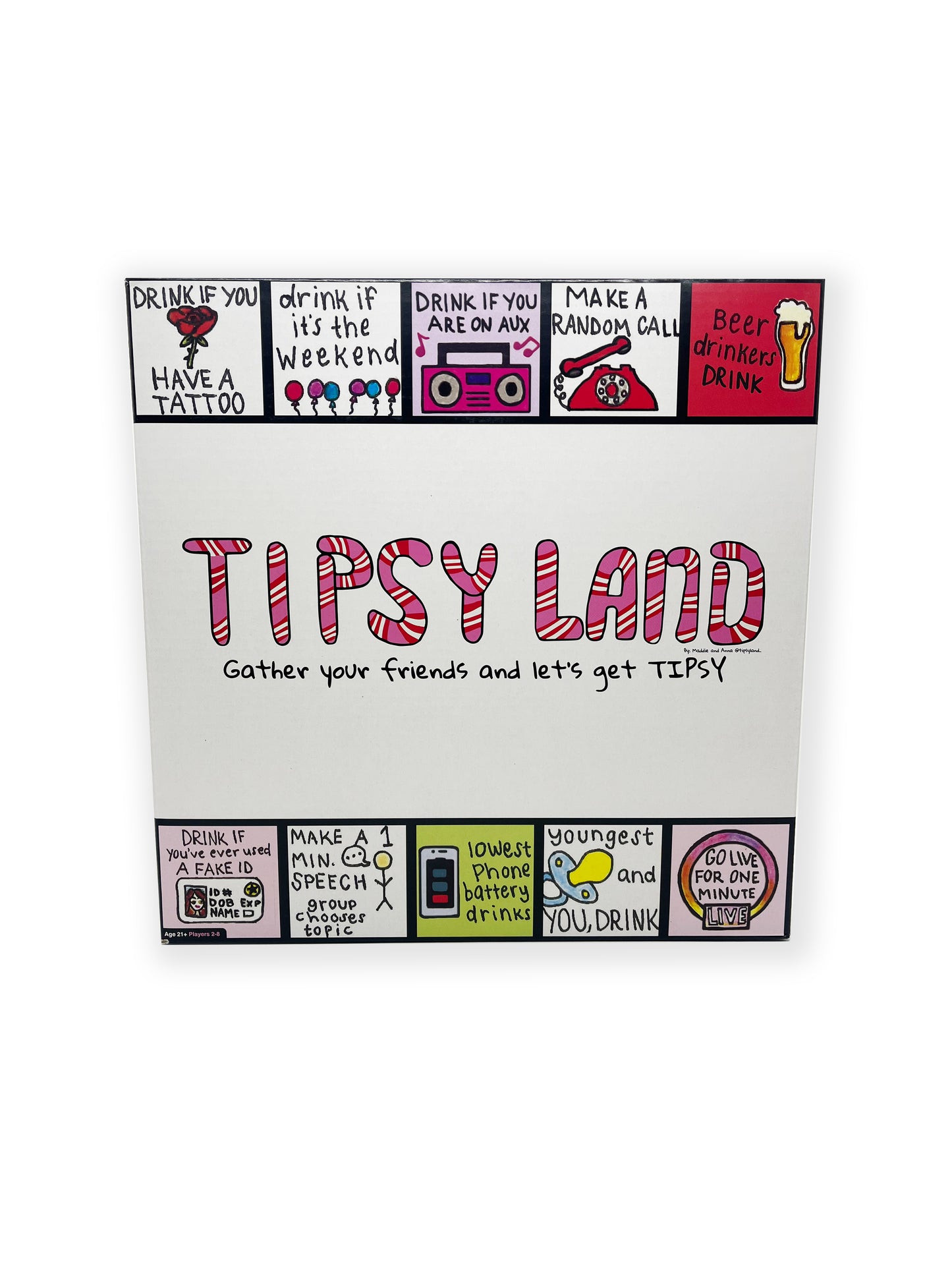 Tipsy Land – Adult Party Board Game with Dares, Drinks & Challenges (Ages 21+)