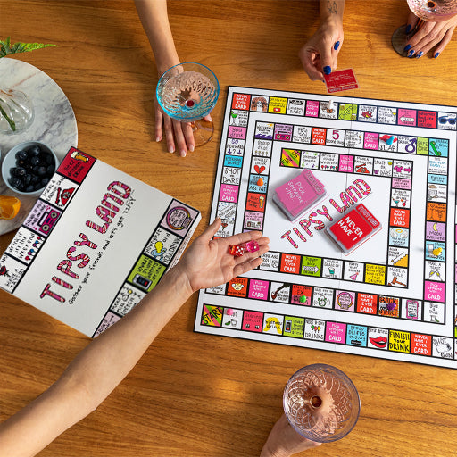 Tipsy Land – Adult Party Board Game with Dares, Drinks & Challenges (Ages 21+)