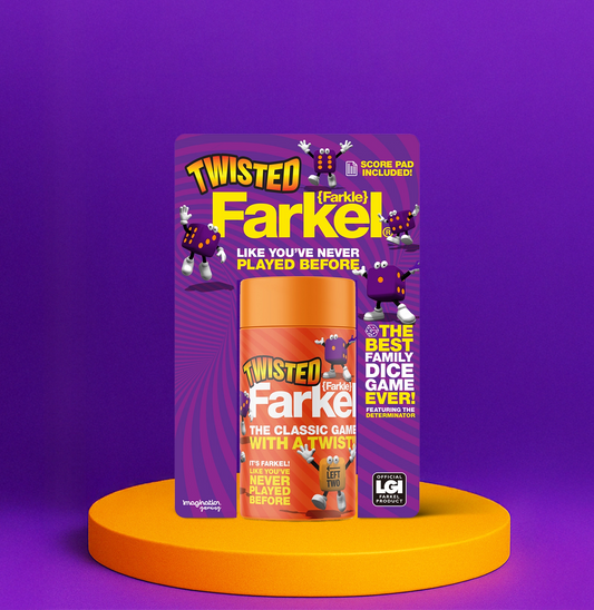Twisted Farkel Dice Canister Blister Card – A Fun New Twist on Classic Dice Game