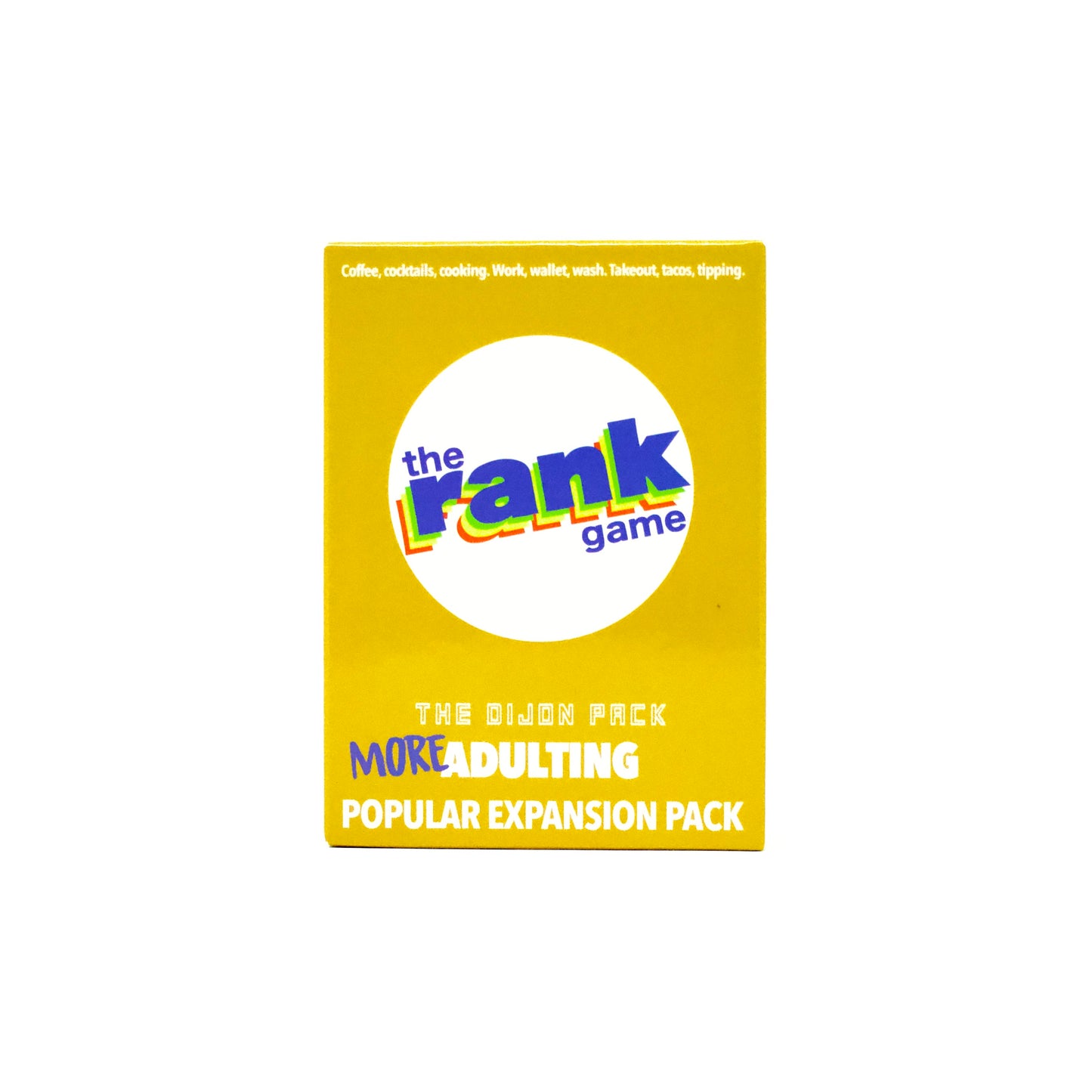 29403 | MORE Adulting: The Rank Game Dijon (yellow) Expansion Pack