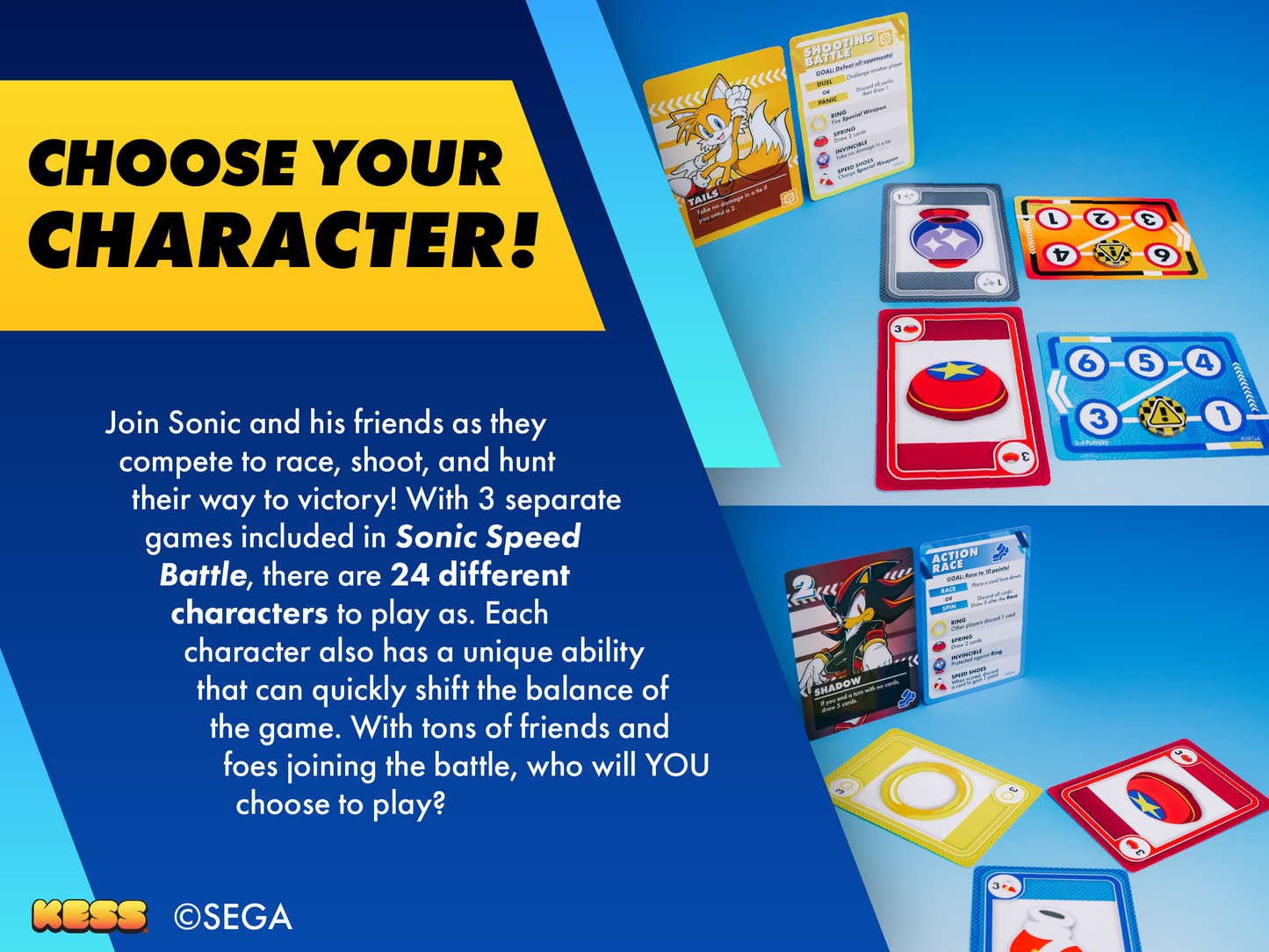 Sonic Speed Battle – Sonic Card Game for 2 Players