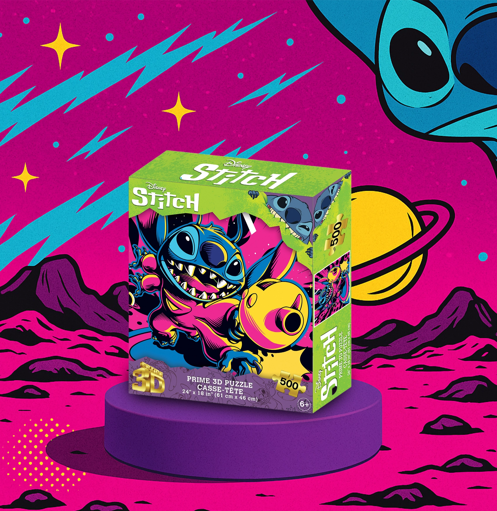 Puzzlr Prime 3D Lenticular Jigsaw Puzzle 32818 Disney Stitch Puzzlr Prime 3D Lenticular Jigsaw Puzzle 32818 Disney Stitch