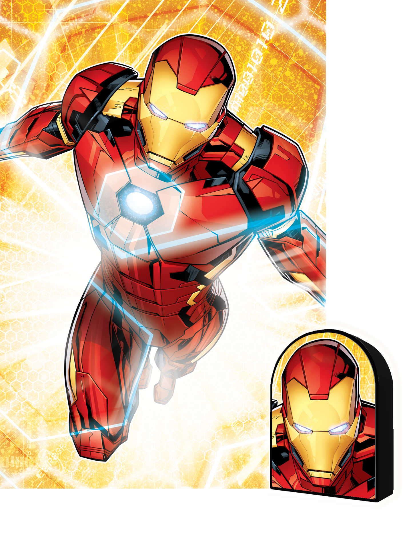 Iron Man Marvel 3D Jigsaw Puzzle – 300 Piece Puzzle in Tin Box | Prime3D | 12x18" | 1Di Canada