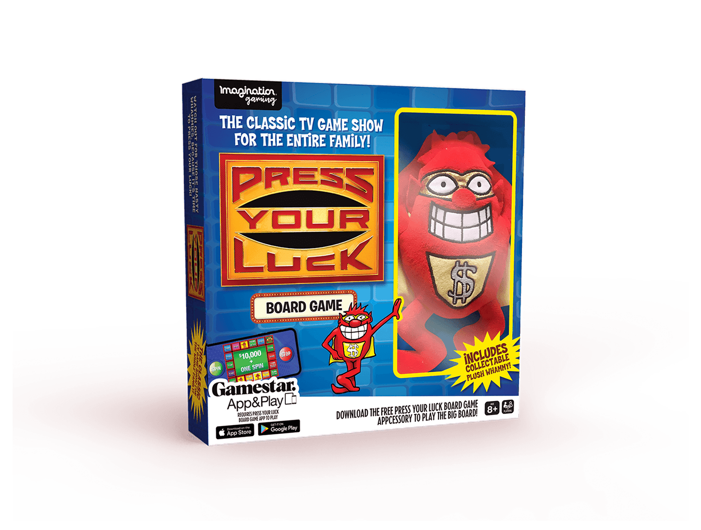Press Your Luck Game – Classic TV Show Board Game with Plush Whammy
