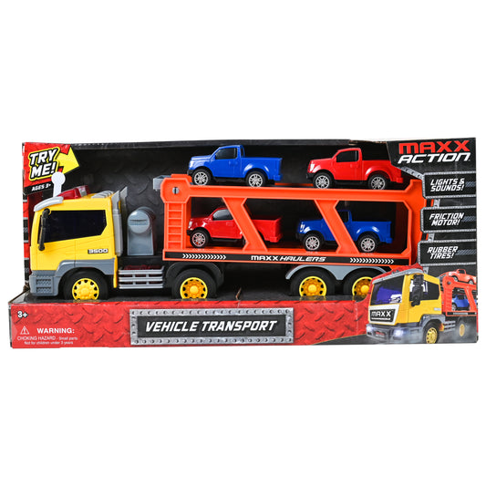 101744 | L&S 17" Transport with 4 Diecast Trucks