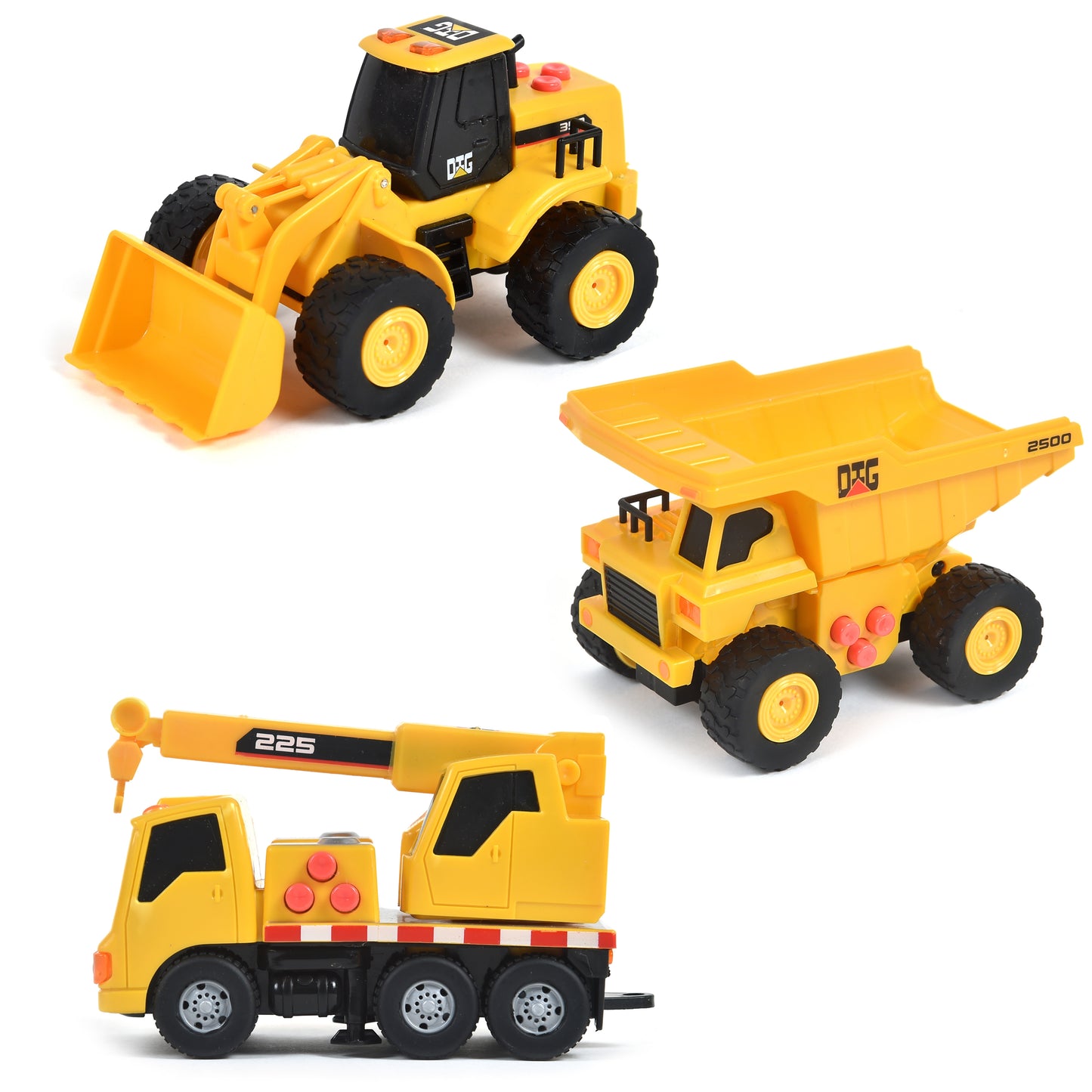 L&S Mini Construction Vehicles – 3-Pack Set