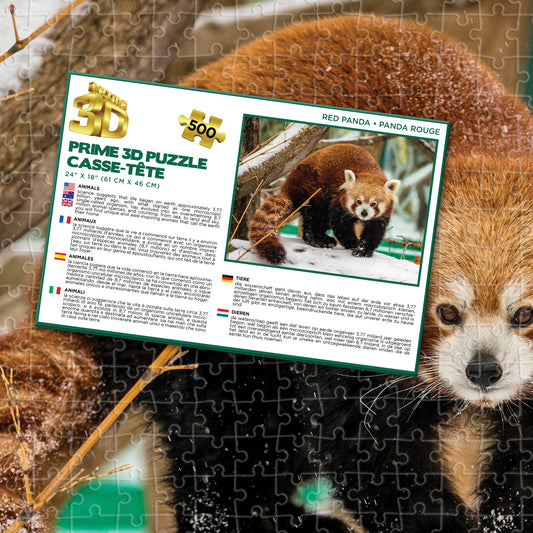 10479 Prime 3D Red Panda 500pc 24x18"
