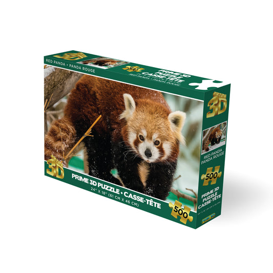 Prime 3D Red Panda 500 Piece Puzzle