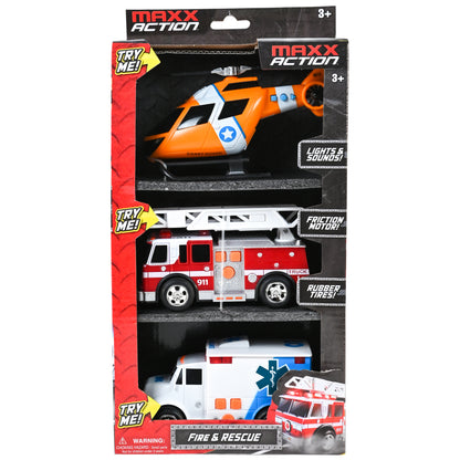 10614 | L&S Mini Rescue Vehicles 3 Pack