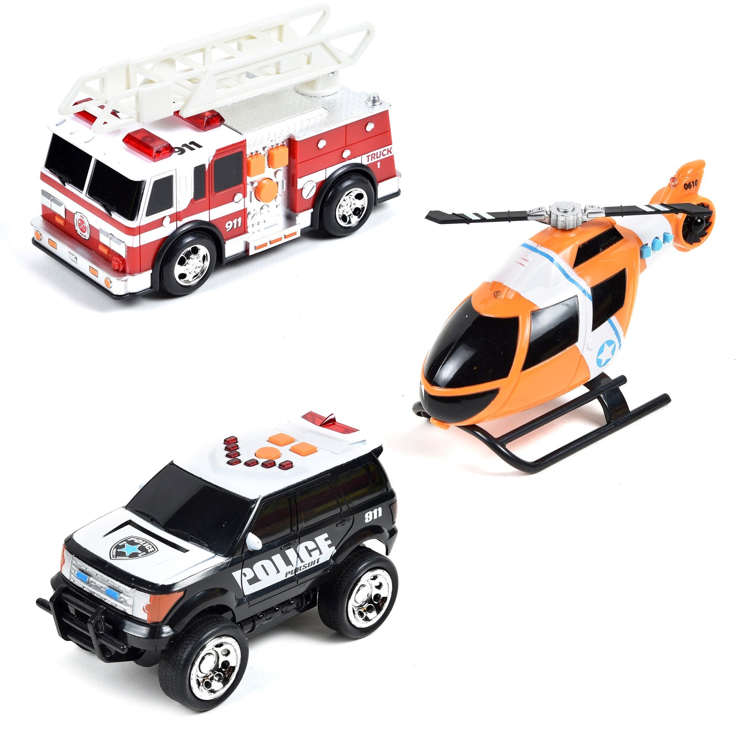 10614 | L&S Mini Rescue Vehicles 3 Pack