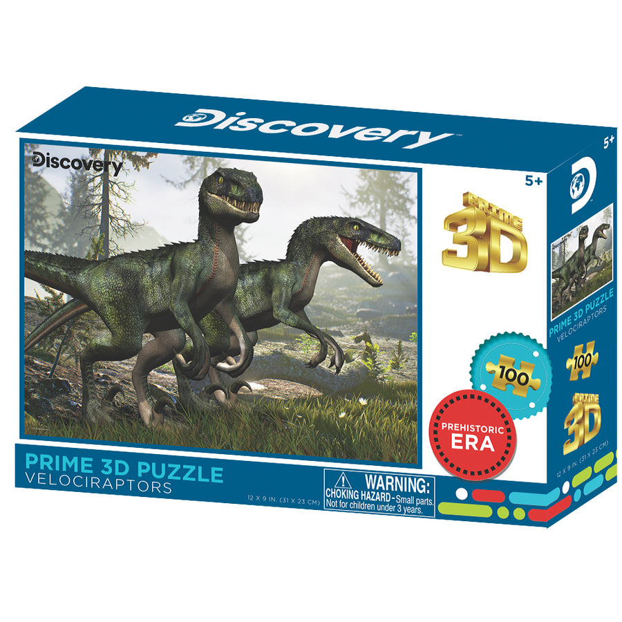 Velociraptor Discovery 3D Jigsaw Puzzle 10682 100pc 12x9"