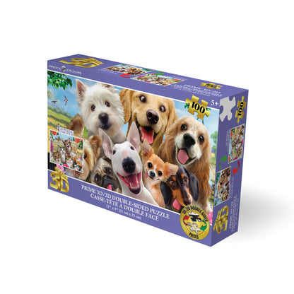 20610 3D/2D Howard Robinson Dog & Cat Selfie 100pc 12x9"