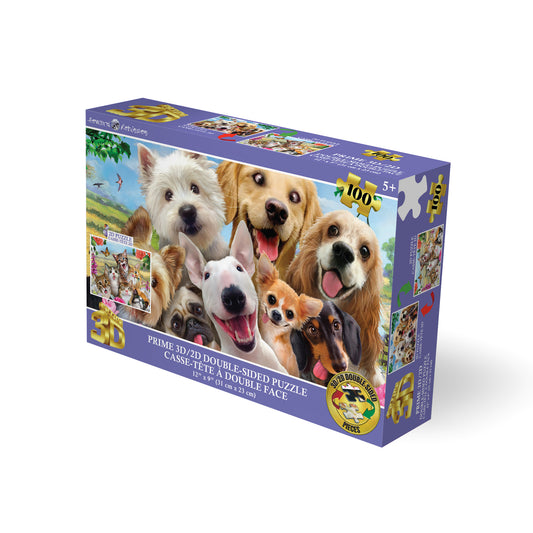 20610 3D/2D Howard Robinson Dog & Cat Selfie 100pc 12x9"