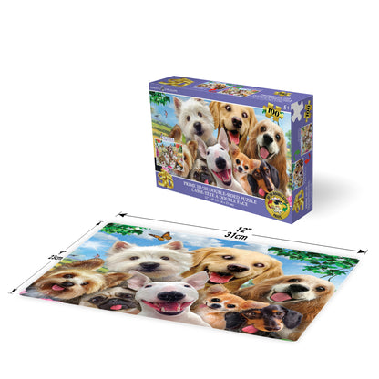 20610 3D/2D Howard Robinson Dog & Cat Selfie 100pc 12x9"