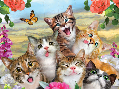 20610 3D/2D Howard Robinson Dog & Cat Selfie 100pc 12x9"