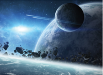 20667 3D/2D Prime 3D Space Astronaut & Stars 100pc 12x9"