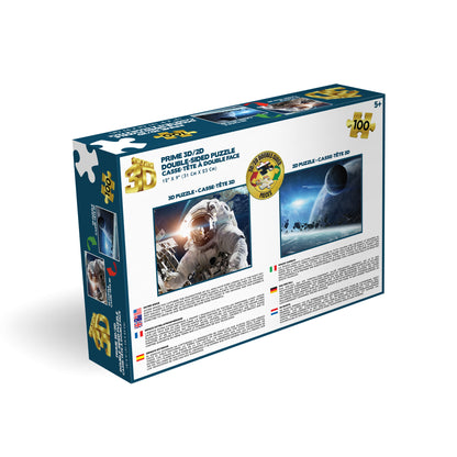 20667 3D/2D Prime 3D Space Astronaut & Stars 100pc 12x9"