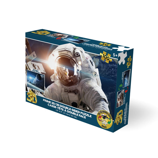 20667 3D/2D Prime 3D Space Astronaut & Stars 100pc 12x9"