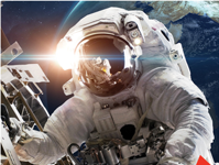 20667 3D/2D Prime 3D Space Astronaut & Stars 100pc 12x9"