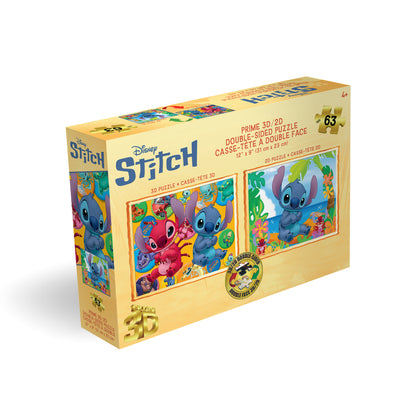 20724 3D/2D Disney Stitch 63pc 12x9"