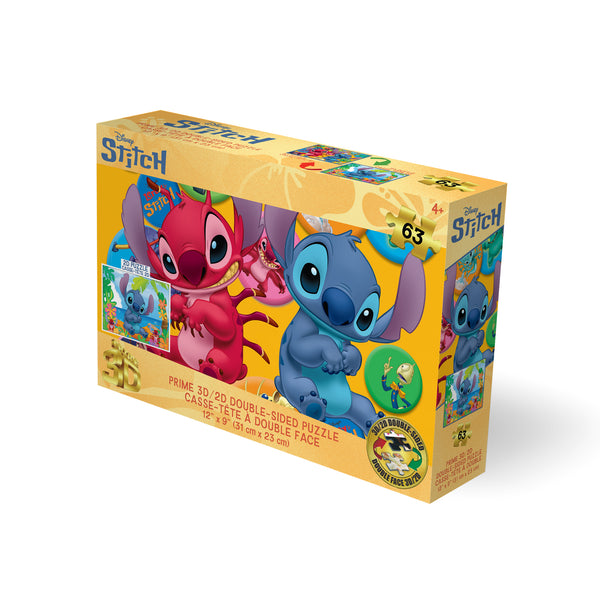 20724 3D/2D Disney Stitch 63pc 12x9