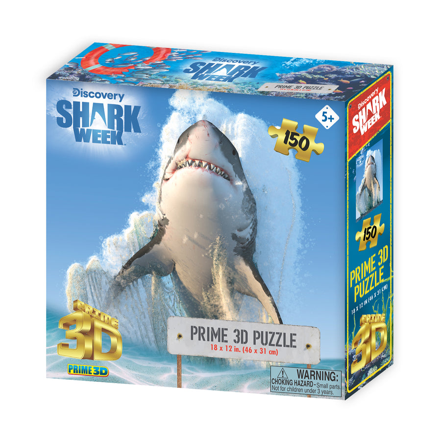 Great White Shark Shark Week 3D Jigsaw Puzzle 20887 150pc 18x12"