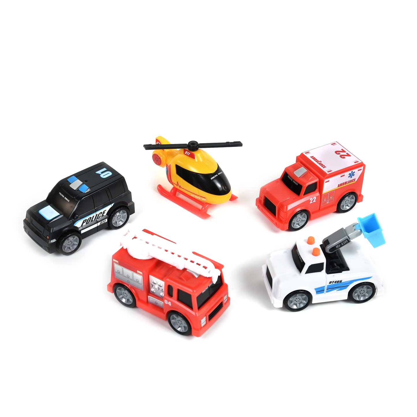 320002 | Micro Mini City Rescue Car and Truck Set