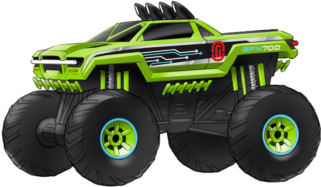 320439 | L&S 12" Off-Road Monster Truck - Green