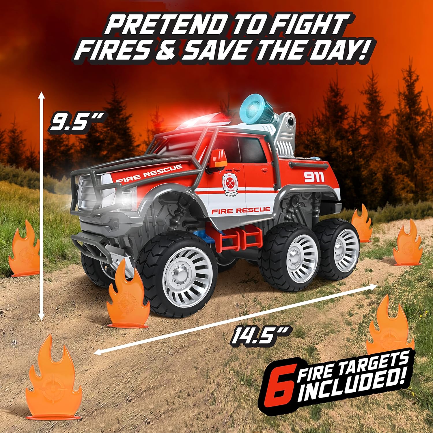 L&S Bushfire Mega Truck – Water Shooting Rescue Vehicle