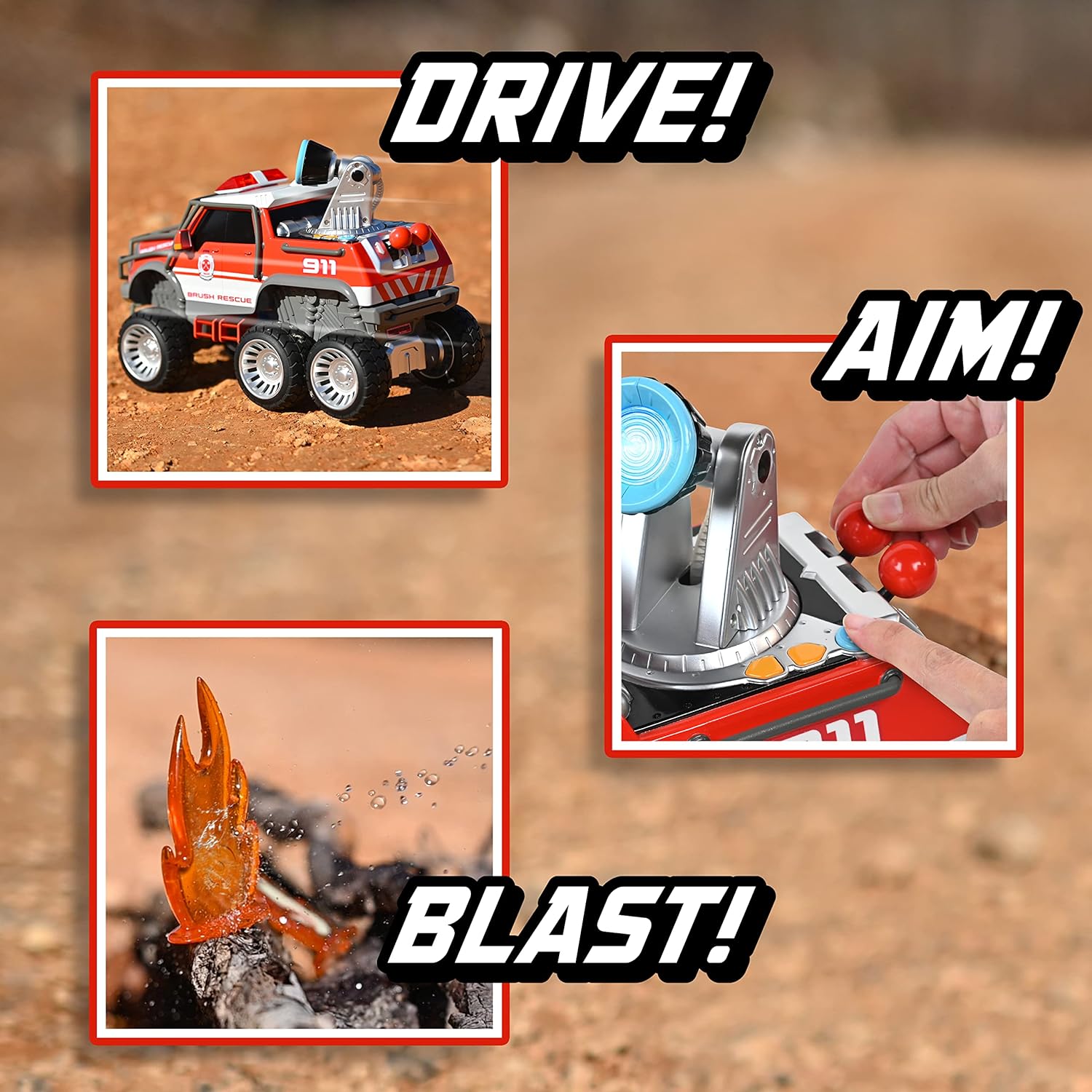 L&S Bushfire Mega Truck – Water Shooting Rescue Vehicle