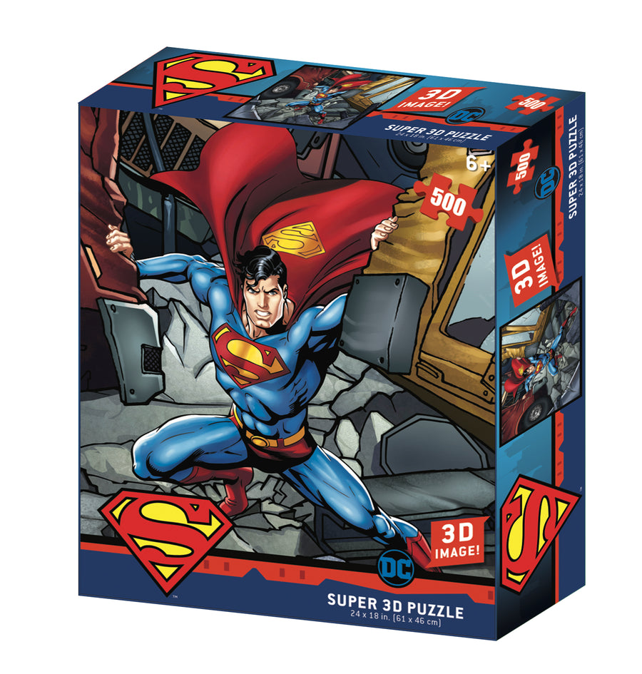 Superman Strength DC Comics 3D Jigsaw Puzzle 32523 500pc 24x18"