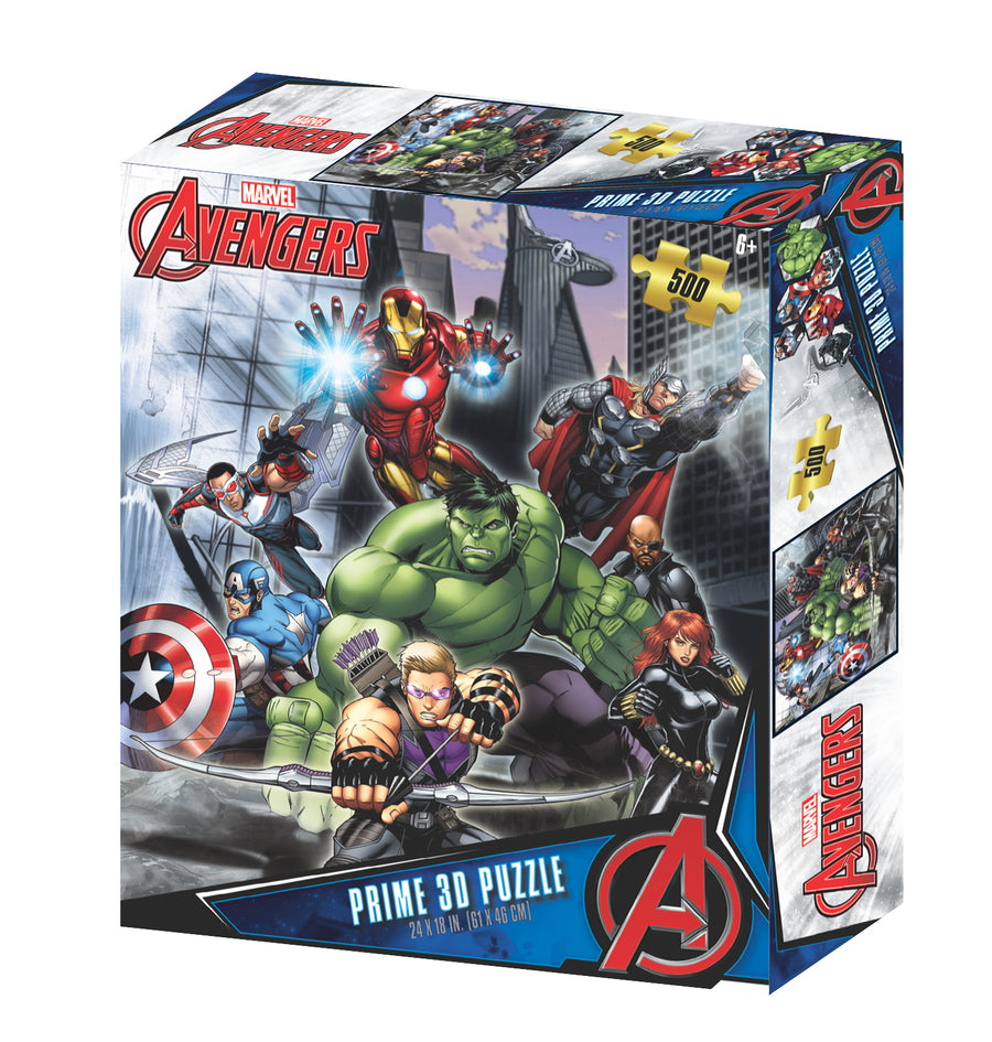 Avengers Marvel 3D Jigsaw Puzzle 32549 500pc 24x18"