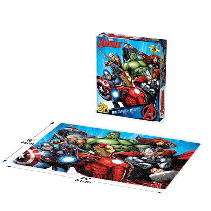 Avengers Assemble 3D Jigsaw Puzzle – 500-Piece Marvel Puzzle | Prime3D | 24x18"