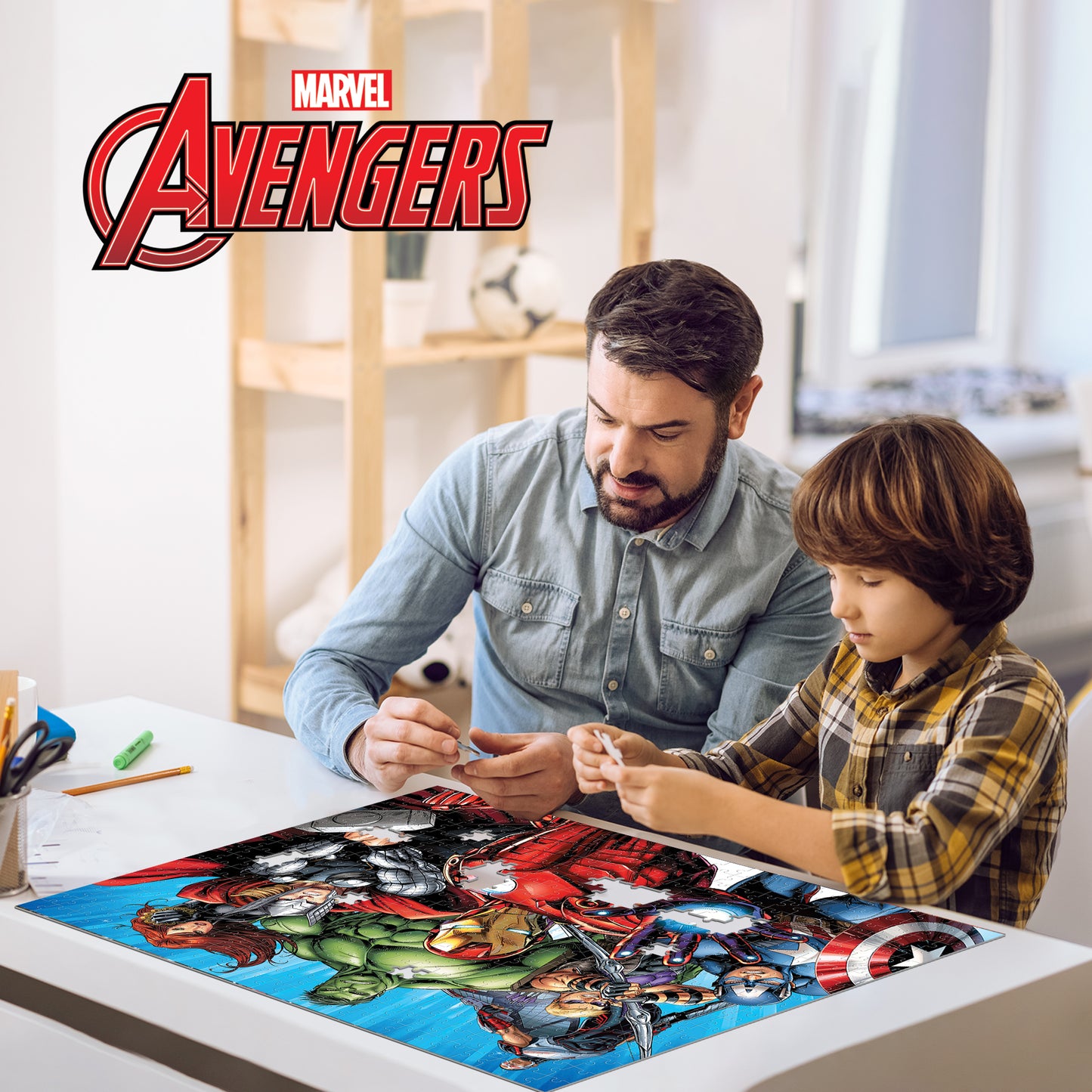 Avengers Assemble 3D Jigsaw Puzzle – 500-Piece Marvel Puzzle | Prime3D | 24x18"