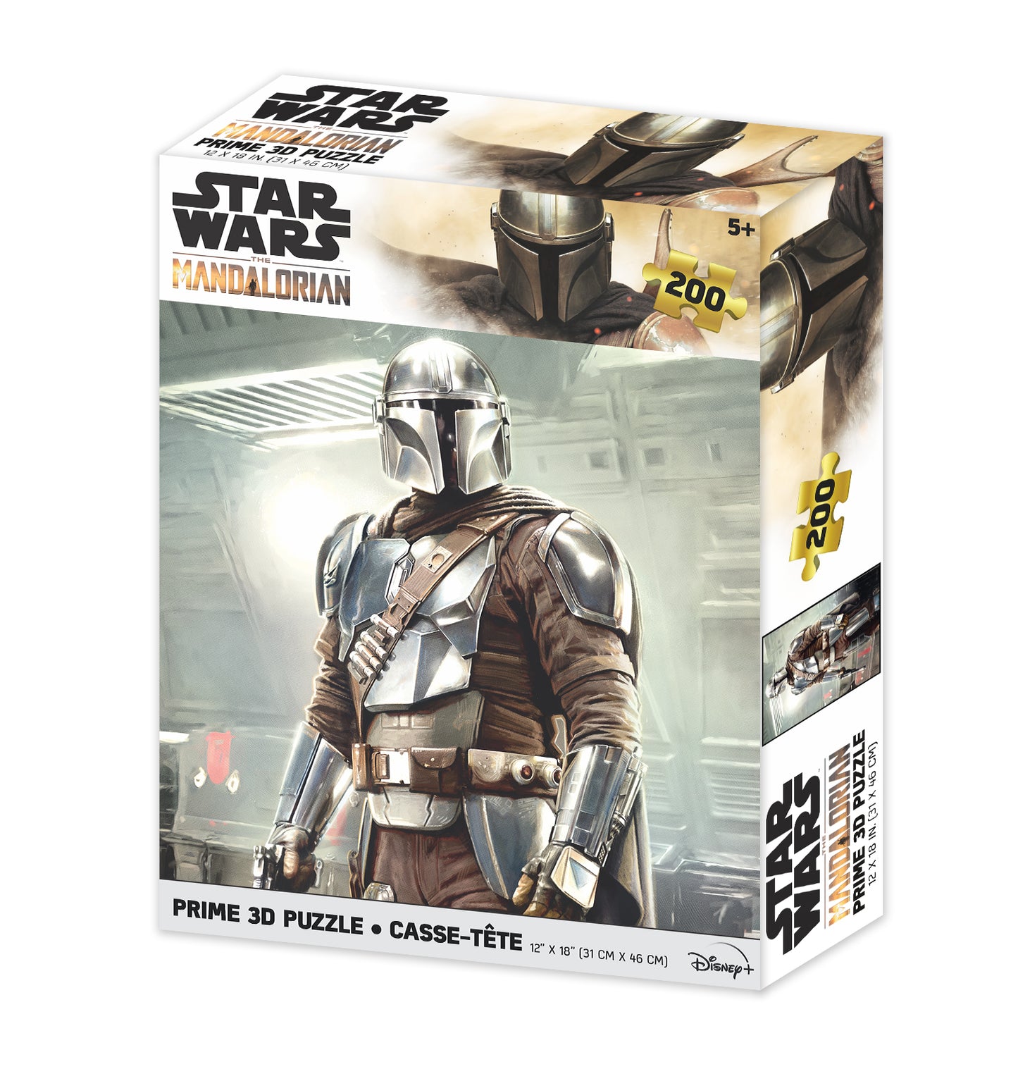 The Mandalorian Silver Star Wars 3D Jigsaw Puzzle 33060 200pc 18x12"