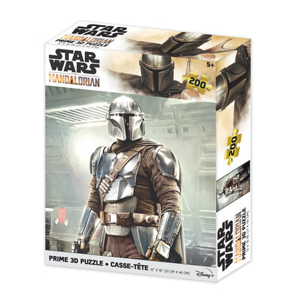 The Mandalorian Silver Star Wars 3D Jigsaw Puzzle 33060 200pc 18x12"