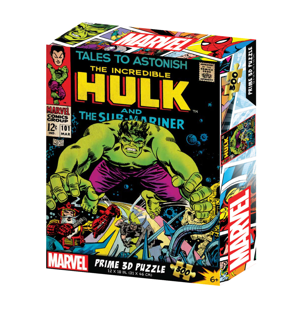 The Hulk Marvel Comics 3D Jigsaw Puzzle 33173 300pc 12x18"