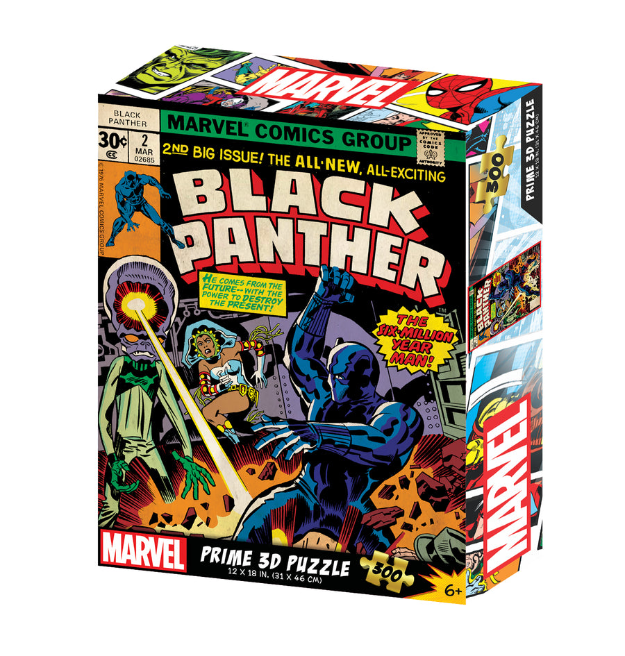 Black Panther Marvel Comics 3D Jigsaw Puzzle 33182 300pc 12x18"