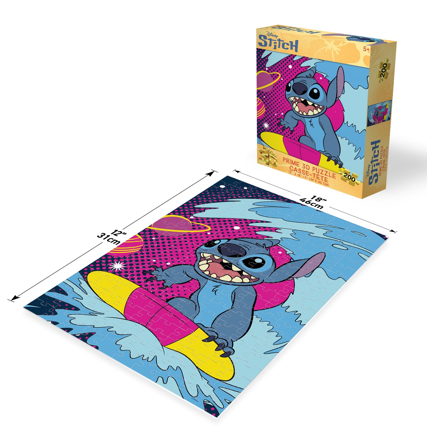 33393 Disney Stitch Surf 200pc 18x12"