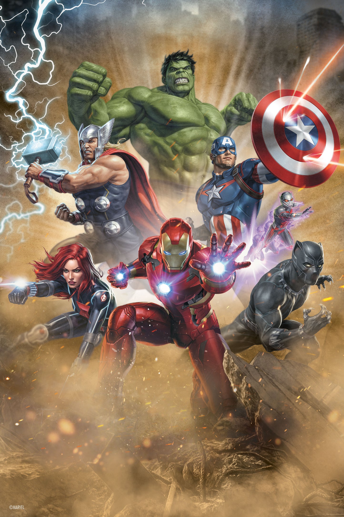 Avengers Marvel 3D Jigsaw Puzzle in Tin Book Packaging 35562 300pc 18x12"