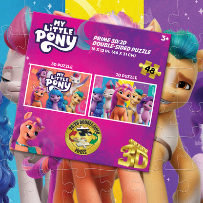 37536 | 3D/2D Hasbro My Little Pony 48pc 12x18"