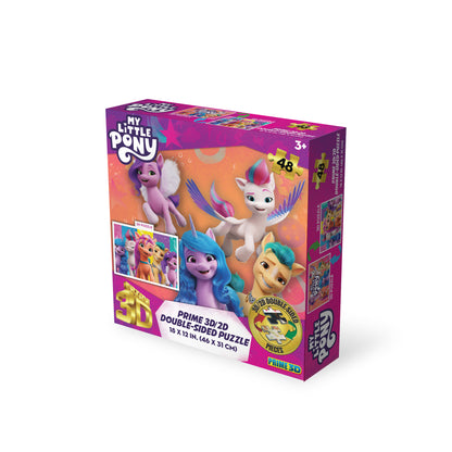 37536 | 3D/2D Hasbro My Little Pony 48pc 12x18"
