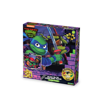 Teenage Mutant Ninja Turtles Puzzle – 300 Piece 3D/2D Nickelodeon Jigsaw (24"x18") | 37540