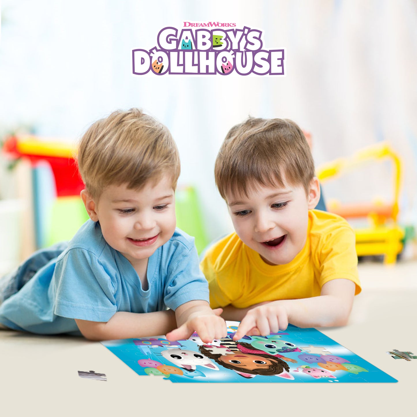 3D/2D Universal Gabby's Dollhouse 48pc | Prime 3D Lenticular Jigsaw Puzzle | 12x18" | 37543