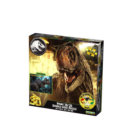 37546 | 3D/2D Universal Jurassic World Ceratosaurus/Giganotosaurus 500pc 24x18"