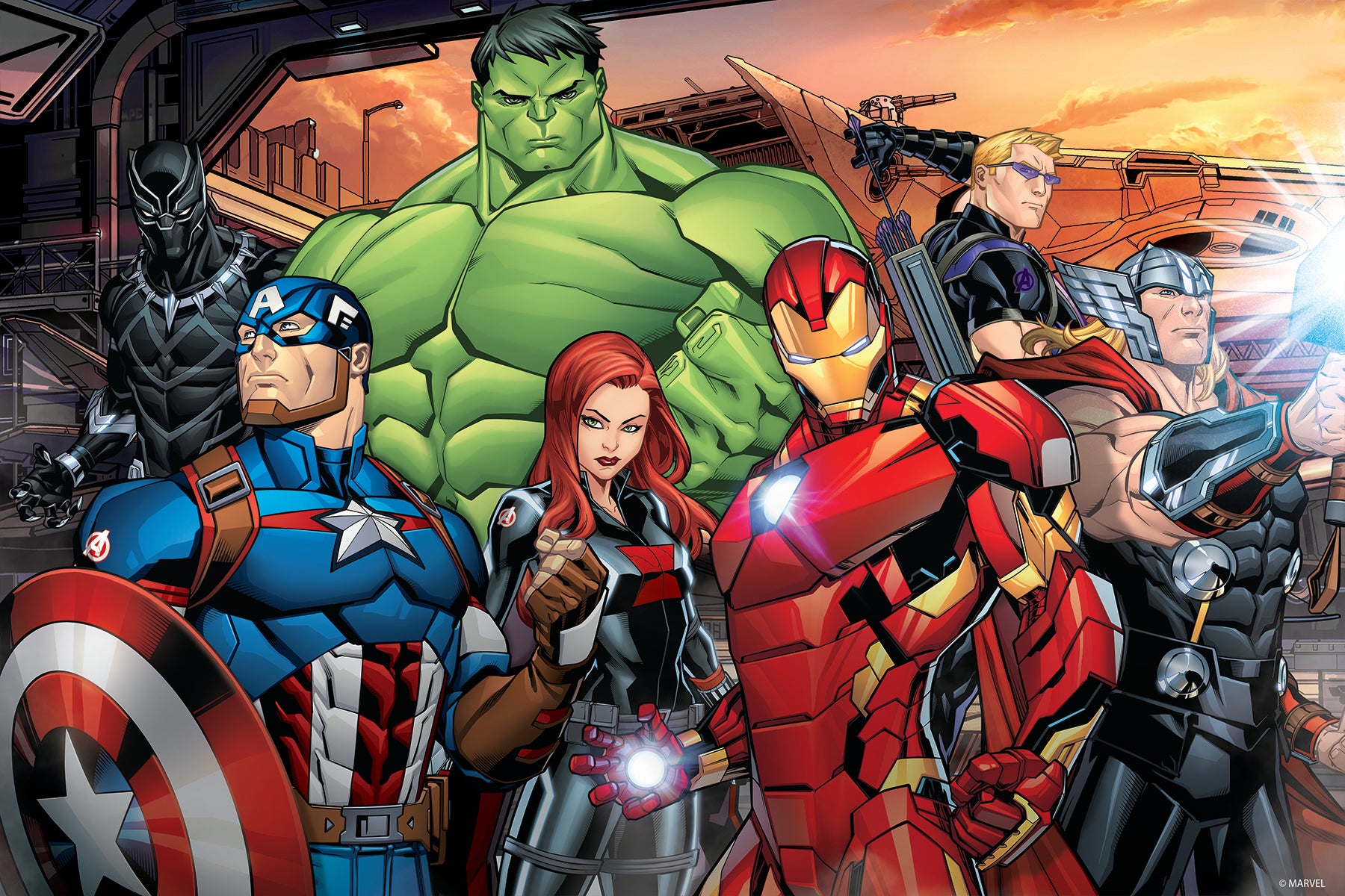 Avengers Puzzle – 200 Piece 3D/2D Marvel Jigsaw for Kids (12"x18")