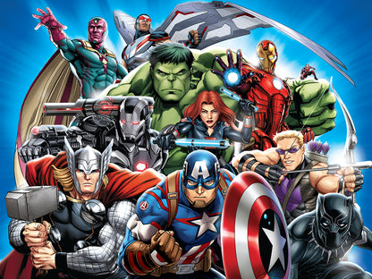 37556 | 3D/2D Marvel Avengers 500pc 24x18"