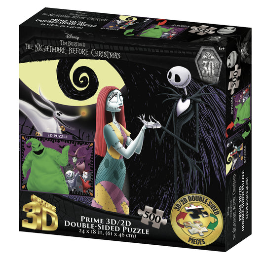 37557 | 3D/2D Disney The Nightmare Before Christmas 500pc 24x18"