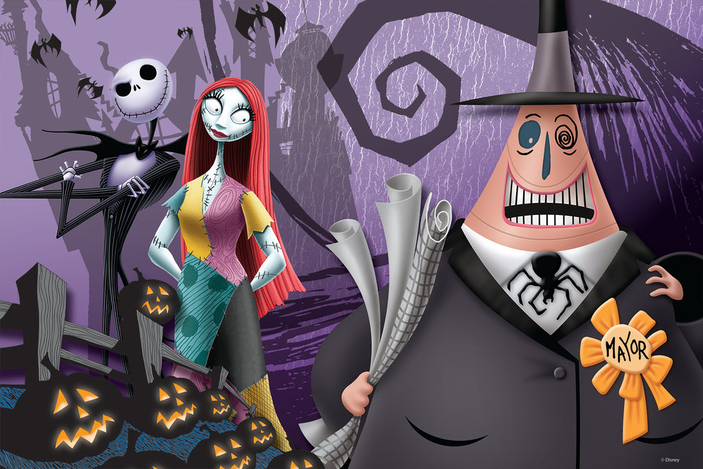 The Nightmare Before Christmas Puzzle – 200 Piece 3D/2D Disney Jigsaw (12"x18")