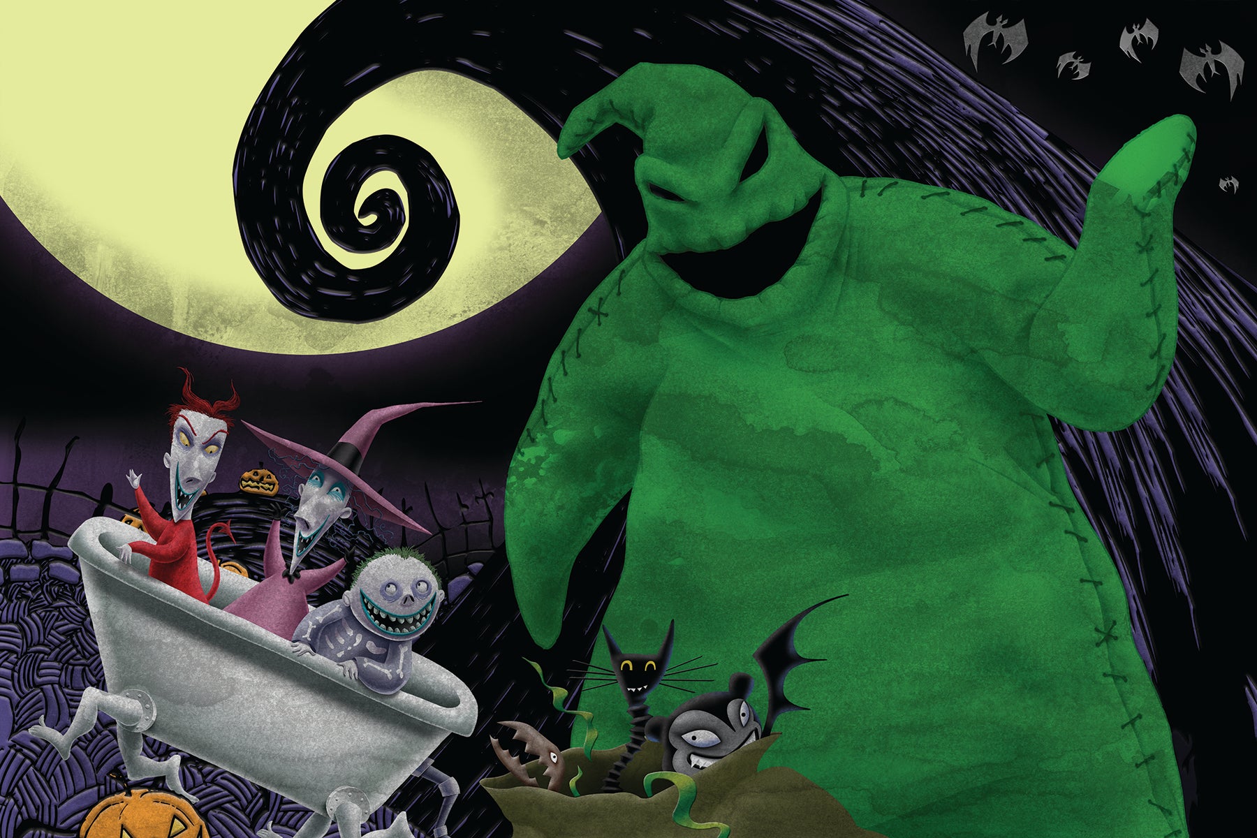 The Nightmare Before Christmas Puzzle – 200 Piece 3D/2D Disney Jigsaw (12"x18")